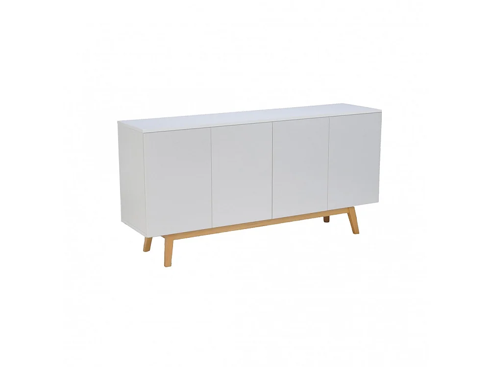 Bahut HOME 4 portes 2 tiroirs / Blanc