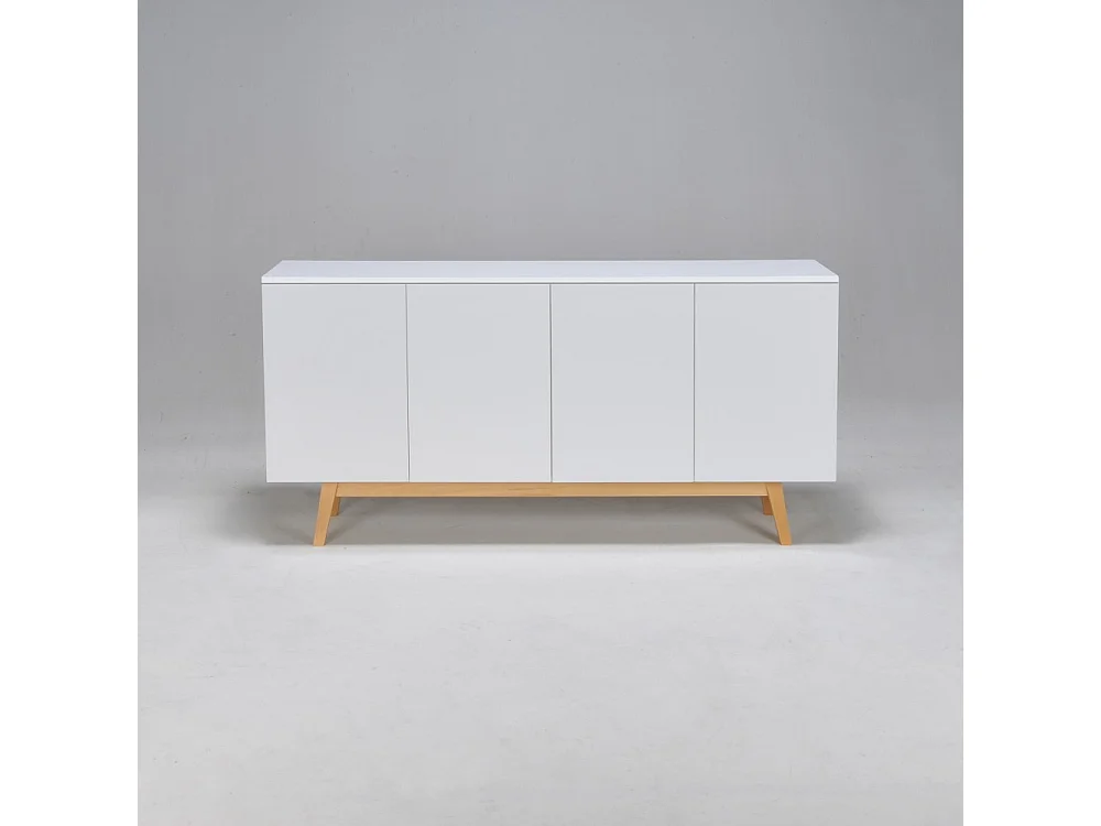 Bahut HOME 4 portes 2 tiroirs / Blanc