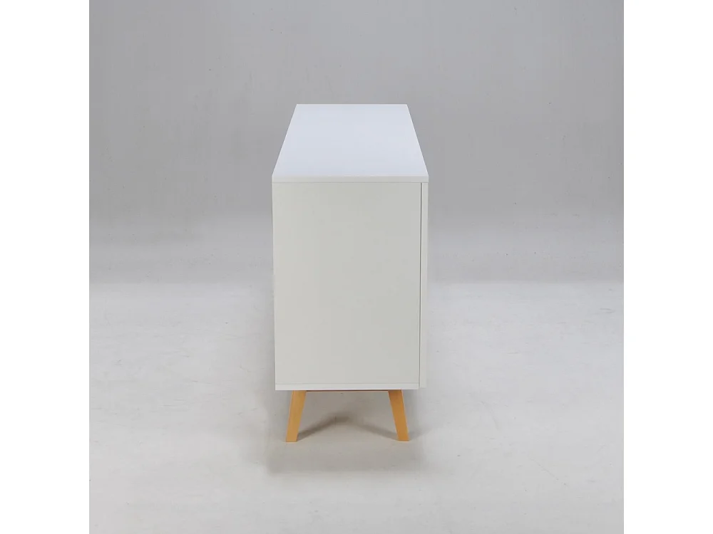 Bahut HOME 4 portes 2 tiroirs / Blanc
