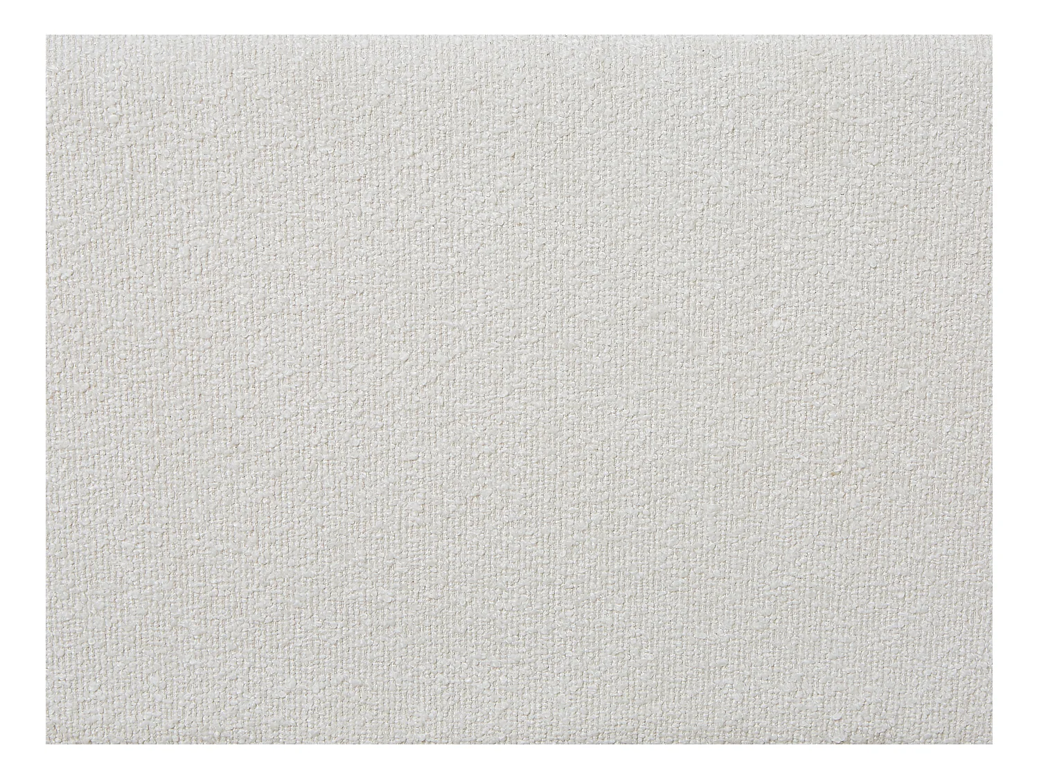 Letto con contenitore 180 x 200 cm - Tessuto bouclette Bianco + Materasso - MAZIRI