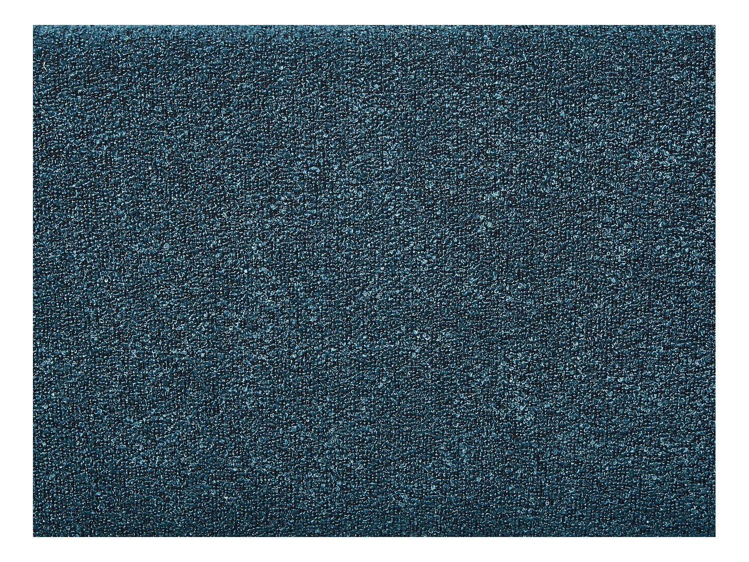 Letto con contenitore 180 x 200 cm - Tessuto bouclette Blu petrolio + Materasso - MAZIRI