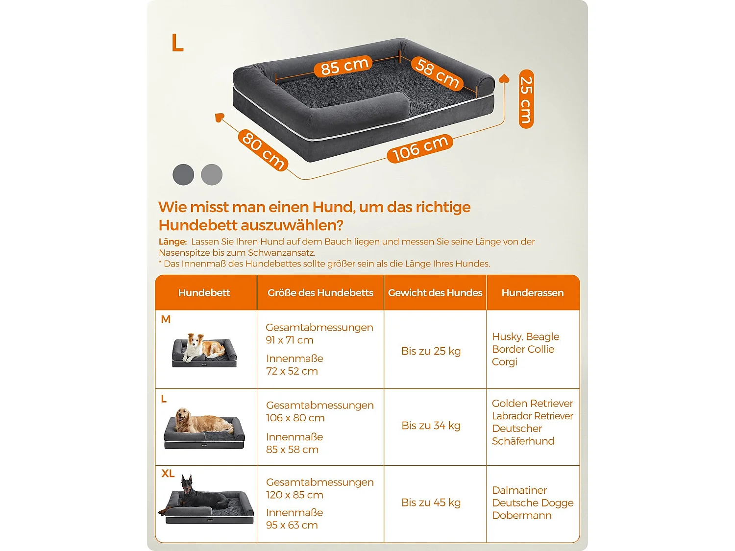 Lit pour chien Santo Domingo