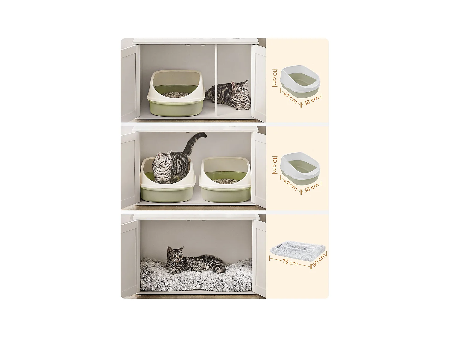 Katzenklo-Schrank Nouakchott