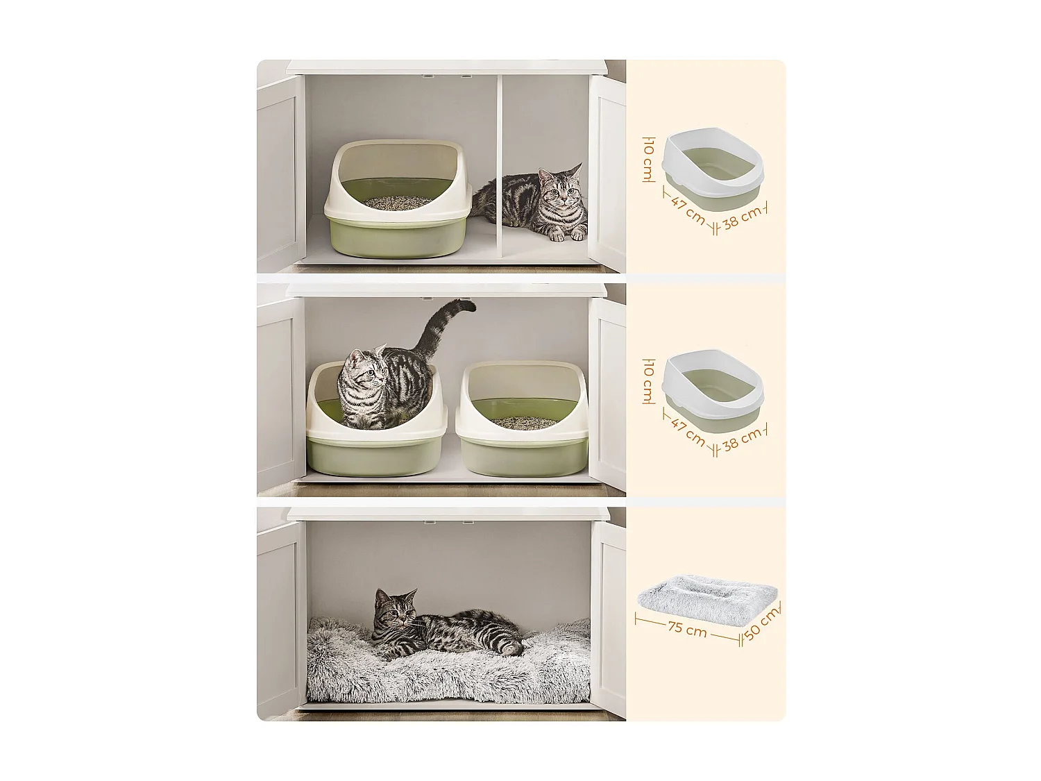 Katzenklo-Schrank Nouakchott