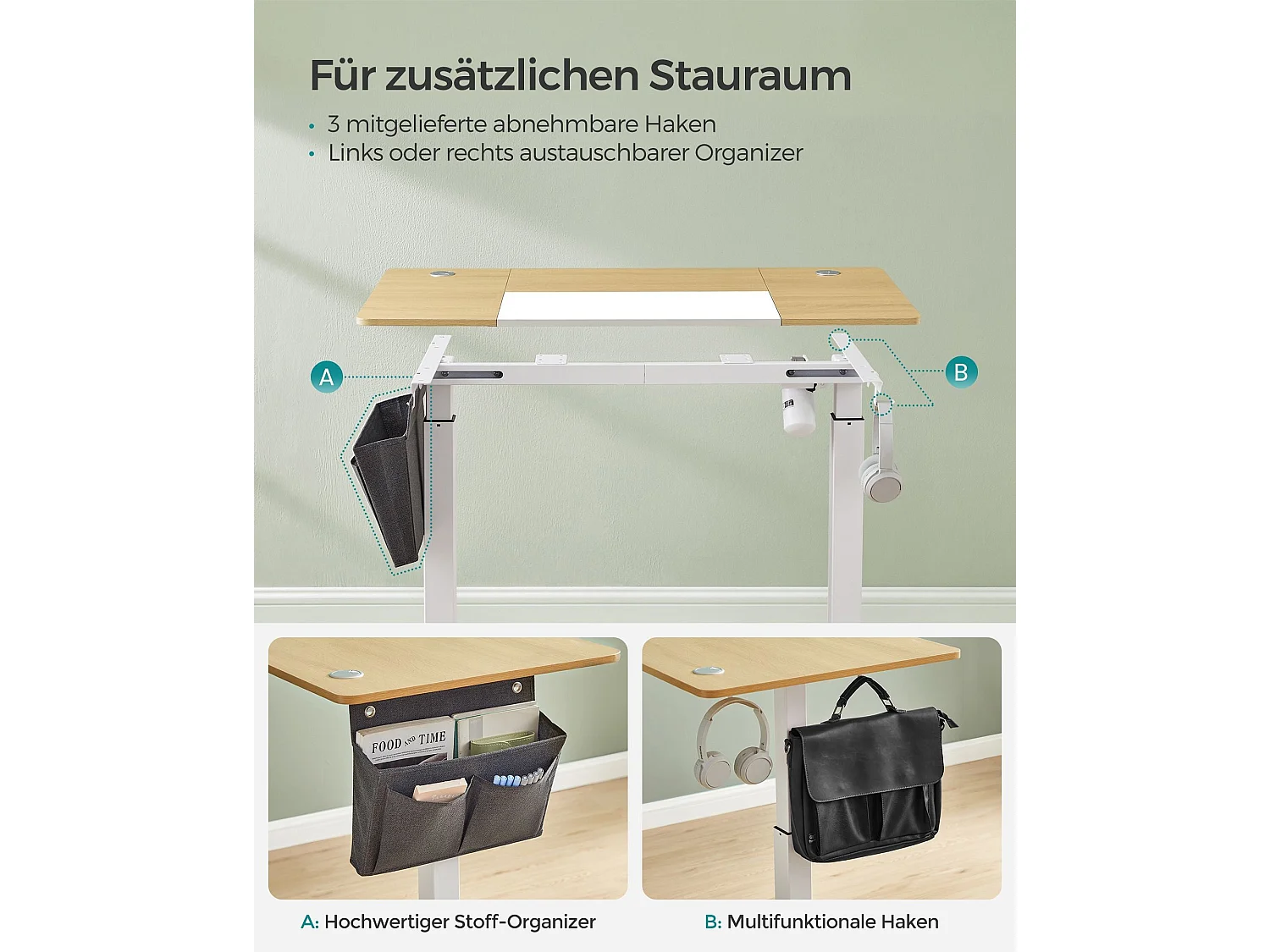 Bureau réglable en hauteur Kiel