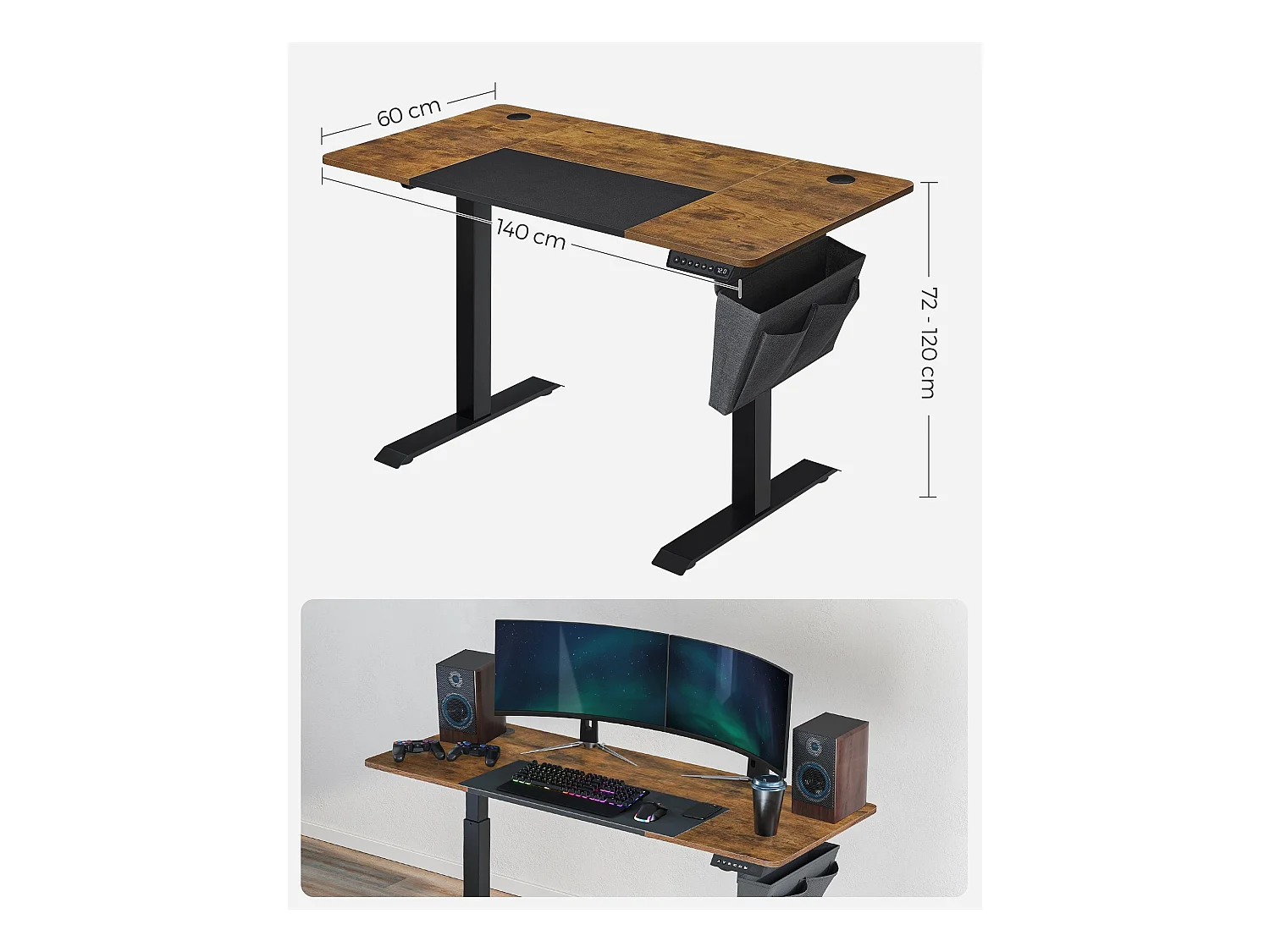 Scrivania regolabile in altezza Berlino