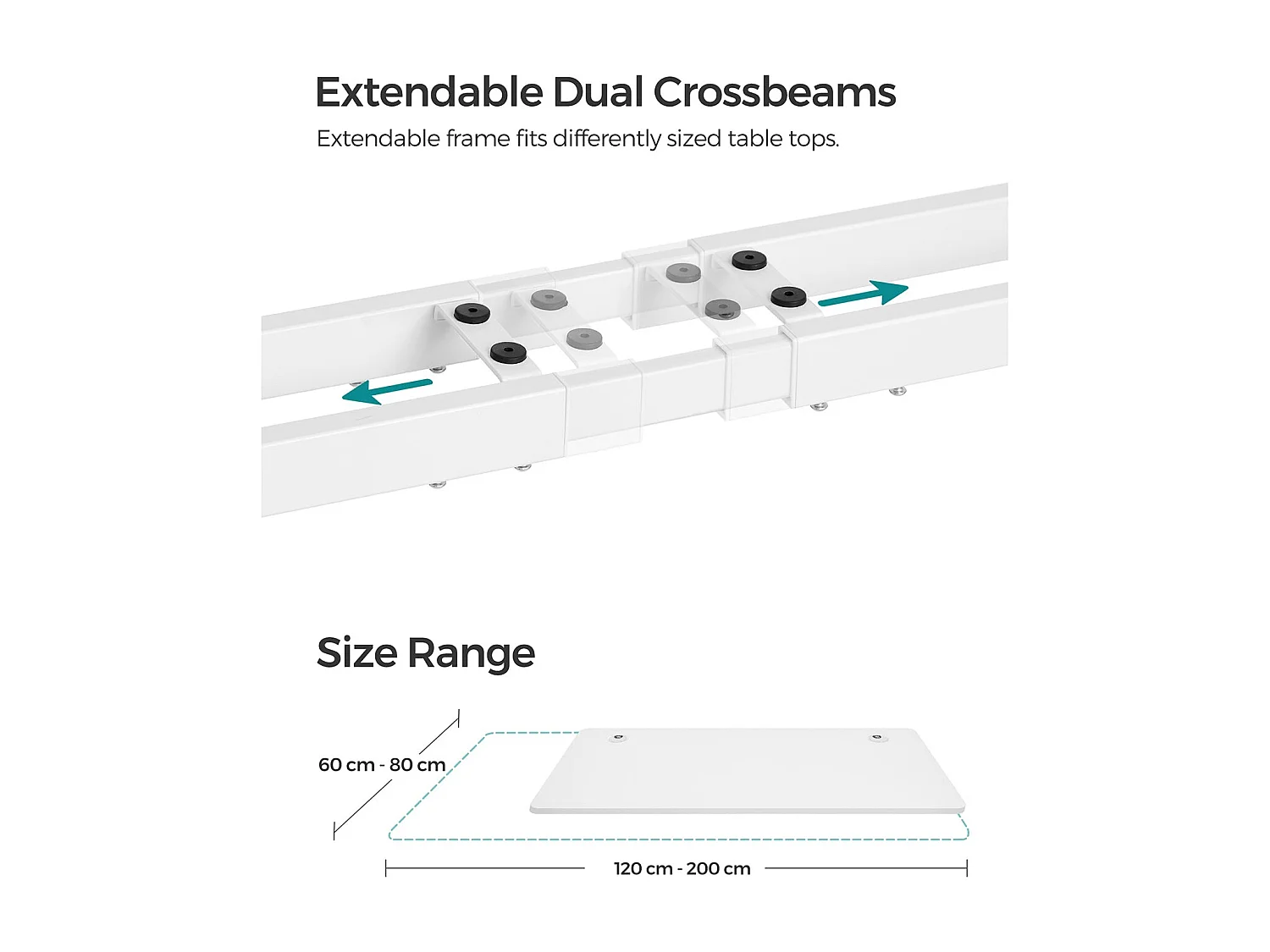 Scrivania regolabile in altezza Nuuk