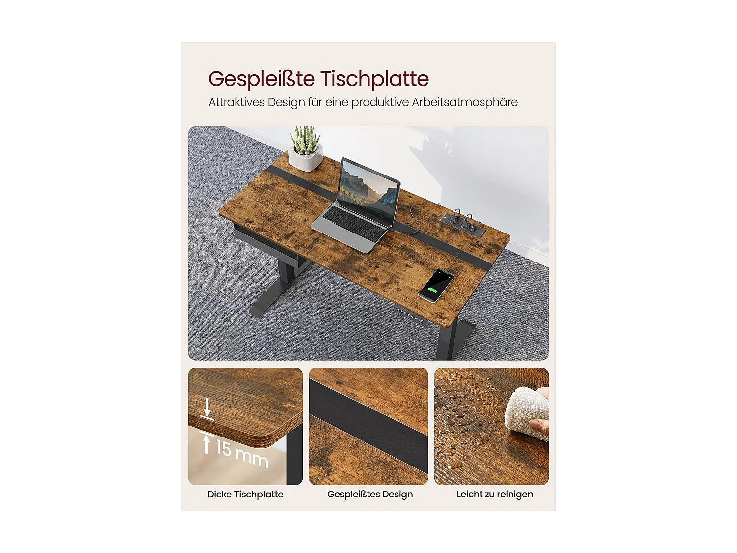 Bureau réglable en hauteur Astana