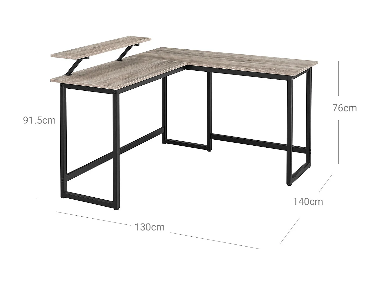 Scrivania angolare per computer Kazan