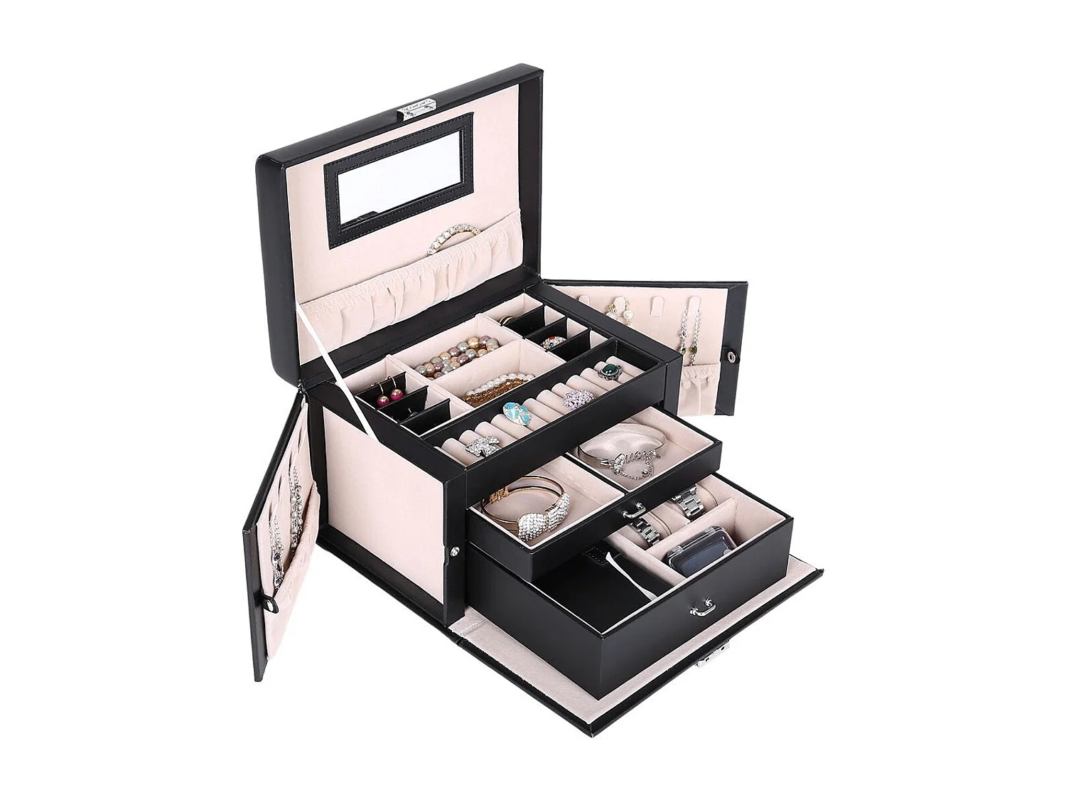 Schmuckkasten mit Schubladen Roseau