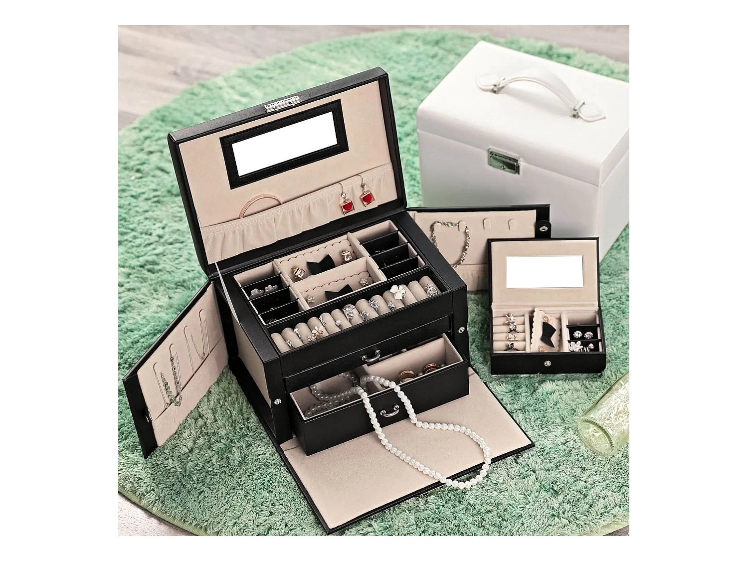 Schmuckkasten mit Schubladen Roseau