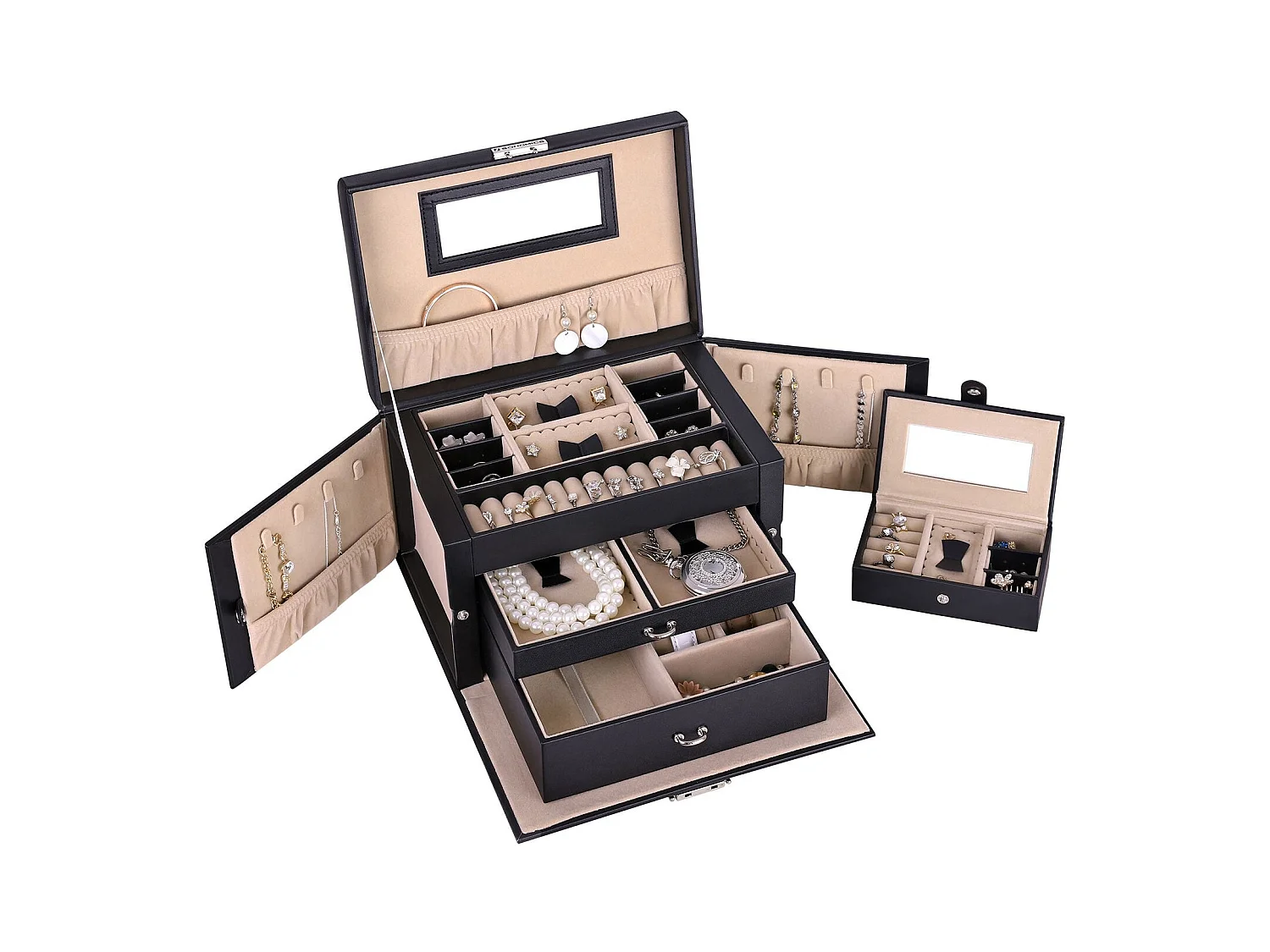 Schmuckkasten mit Schubladen Roseau