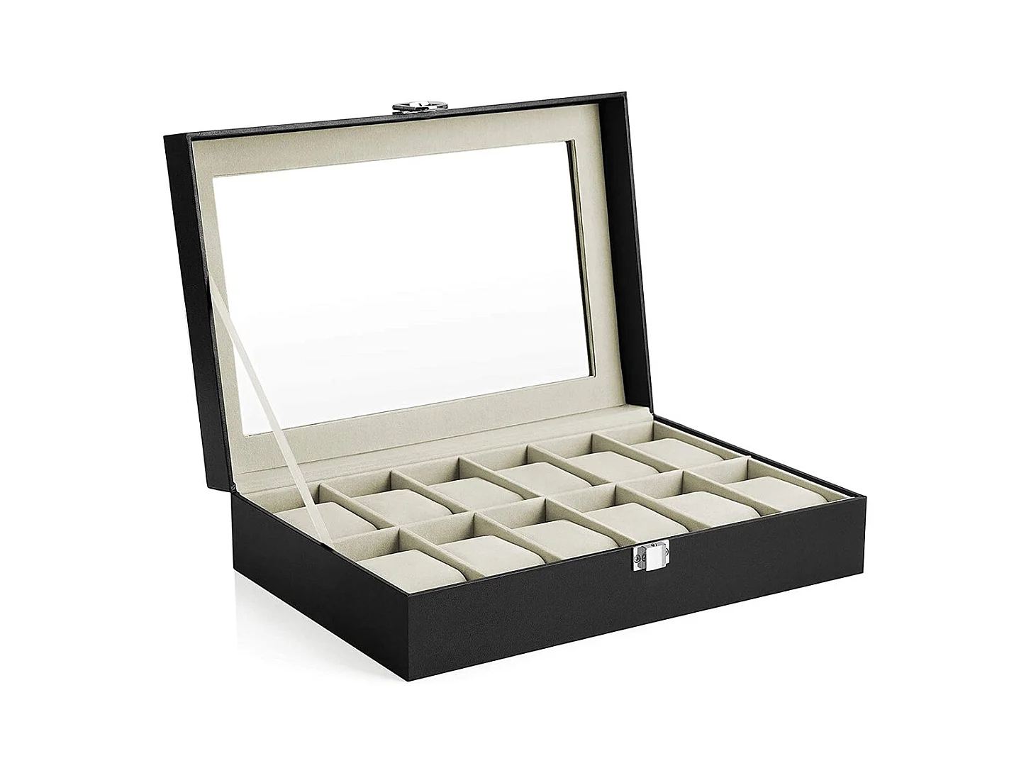 Uhrenbox für 12 Uhren mit  Fächern