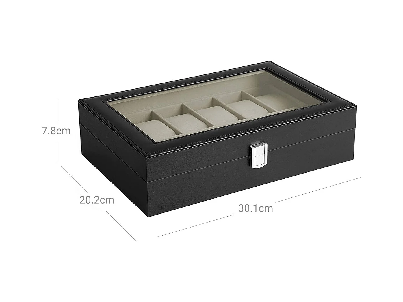 Uhrenbox für 12 Uhren mit  Fächern