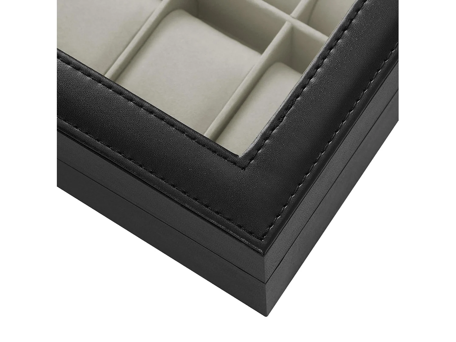 Uhrenbox für 12 Uhren mit  Fächern