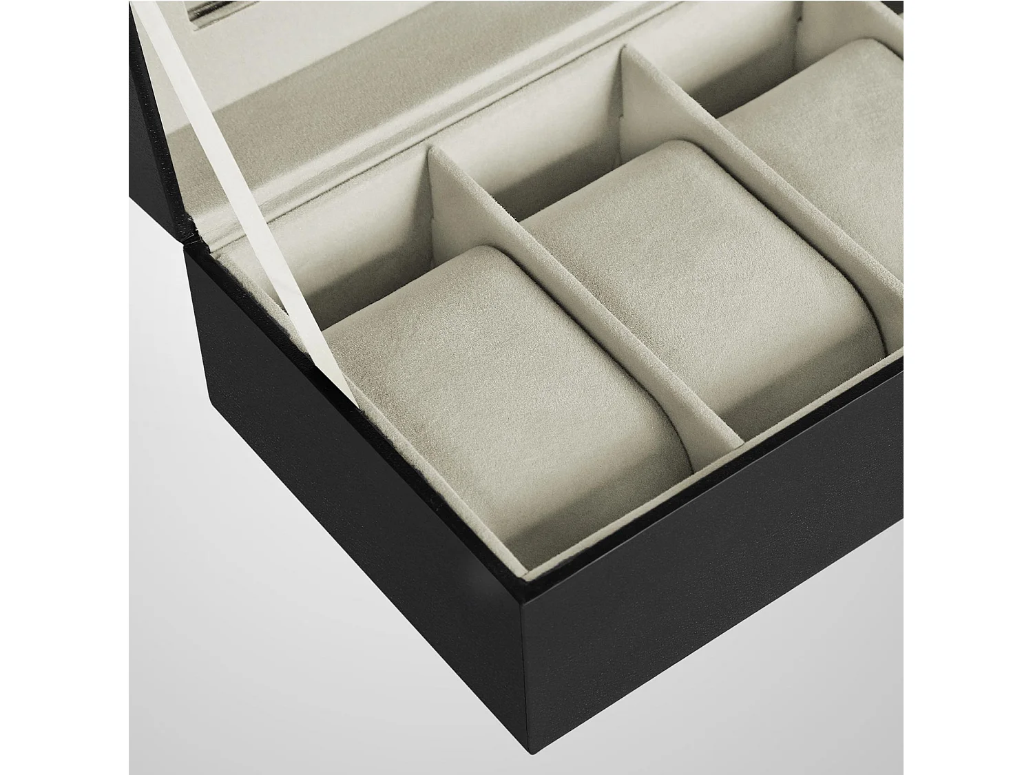 Uhrenbox für 6 Uhren mit Glasdeckel