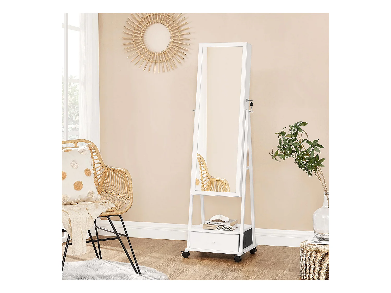 Schmuckorganizer Ganzkörperspiegel