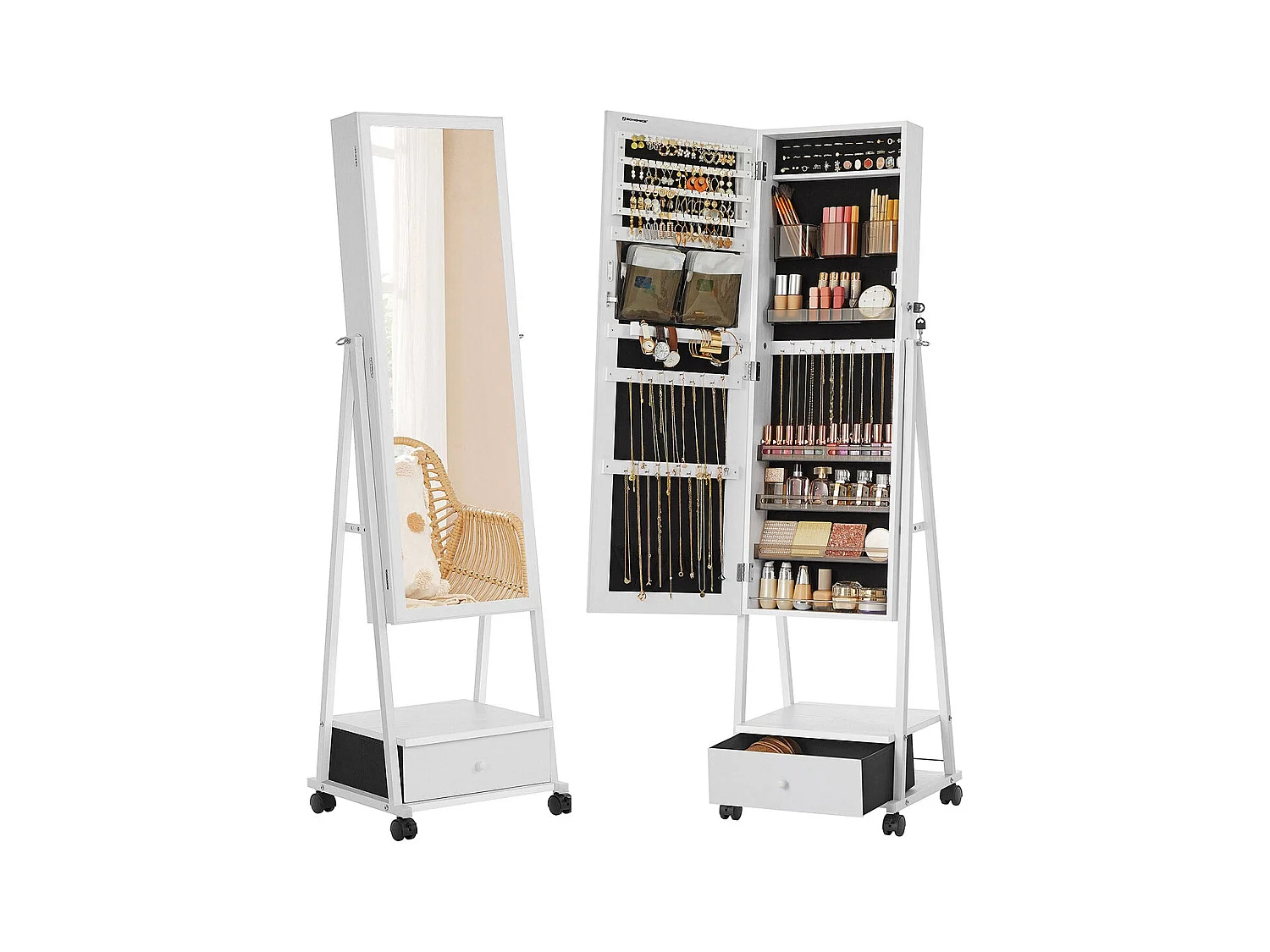 Schmuckorganizer Ganzkörperspiegel