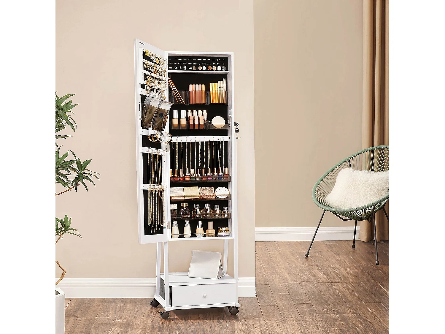 Schmuckorganizer Ganzkörperspiegel