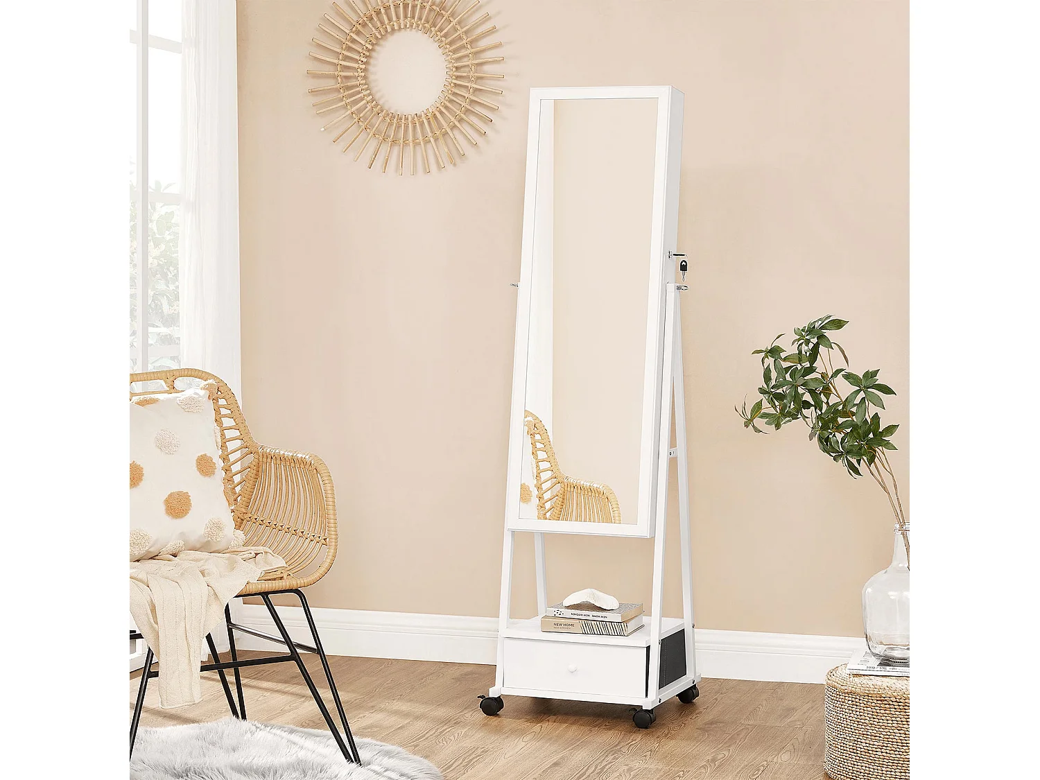 Schmuckorganizer Ganzkörperspiegel