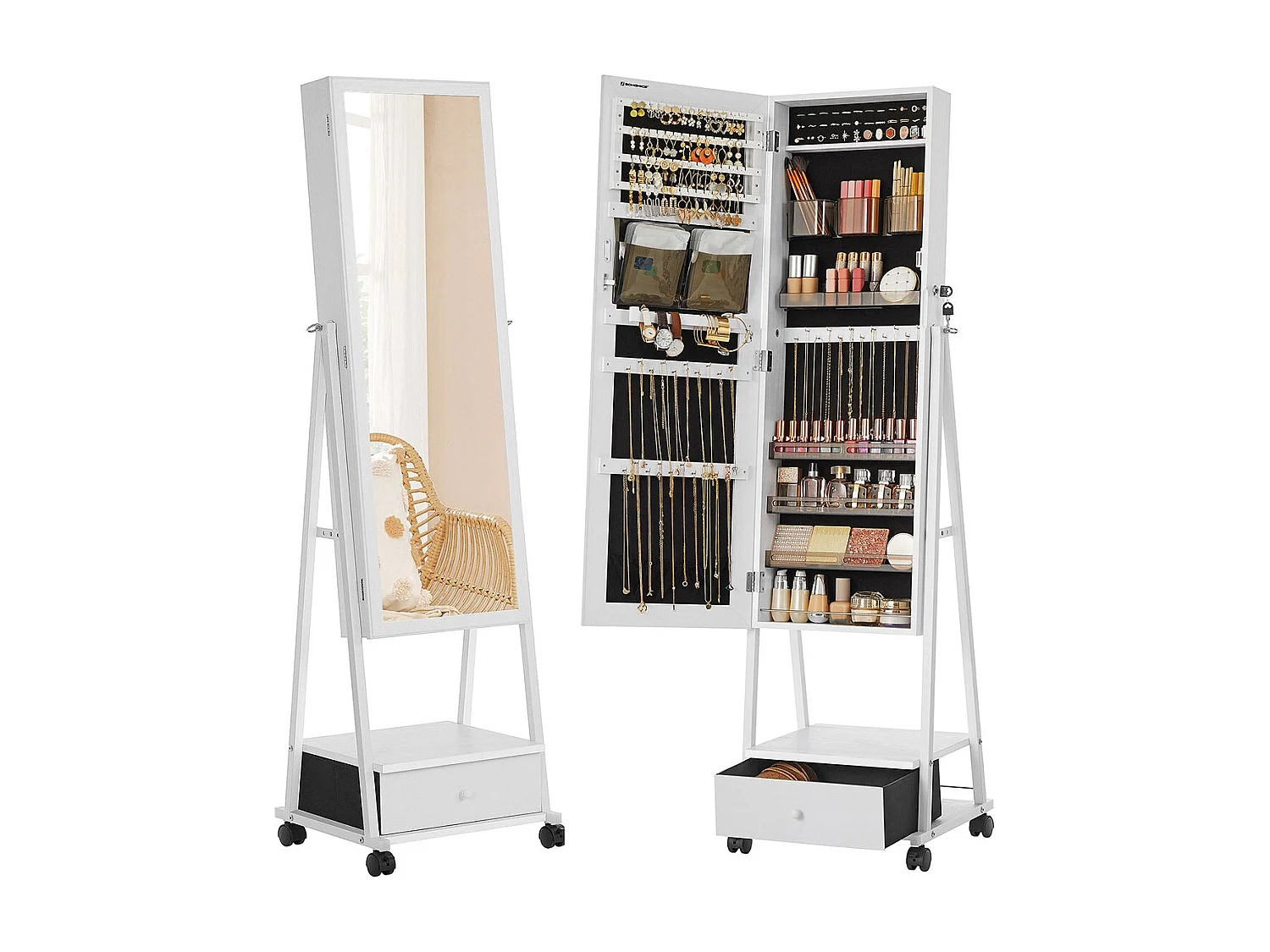 Schmuckorganizer Ganzkörperspiegel
