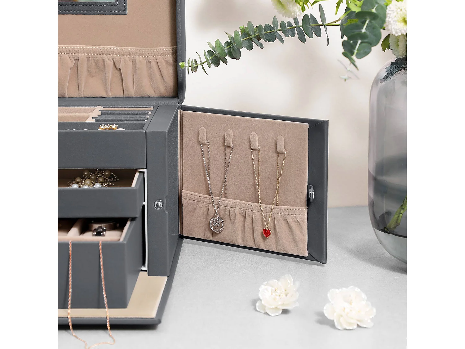 Schmuckkasten mit Schubladen Roseau