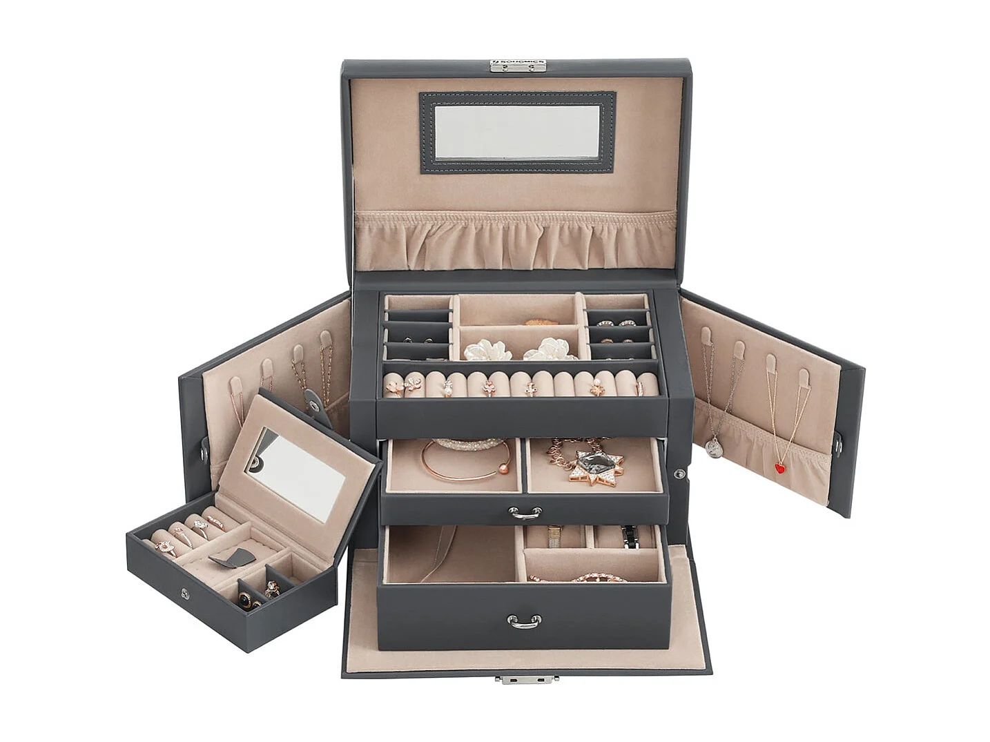 Schmuckkasten mit Schubladen Roseau