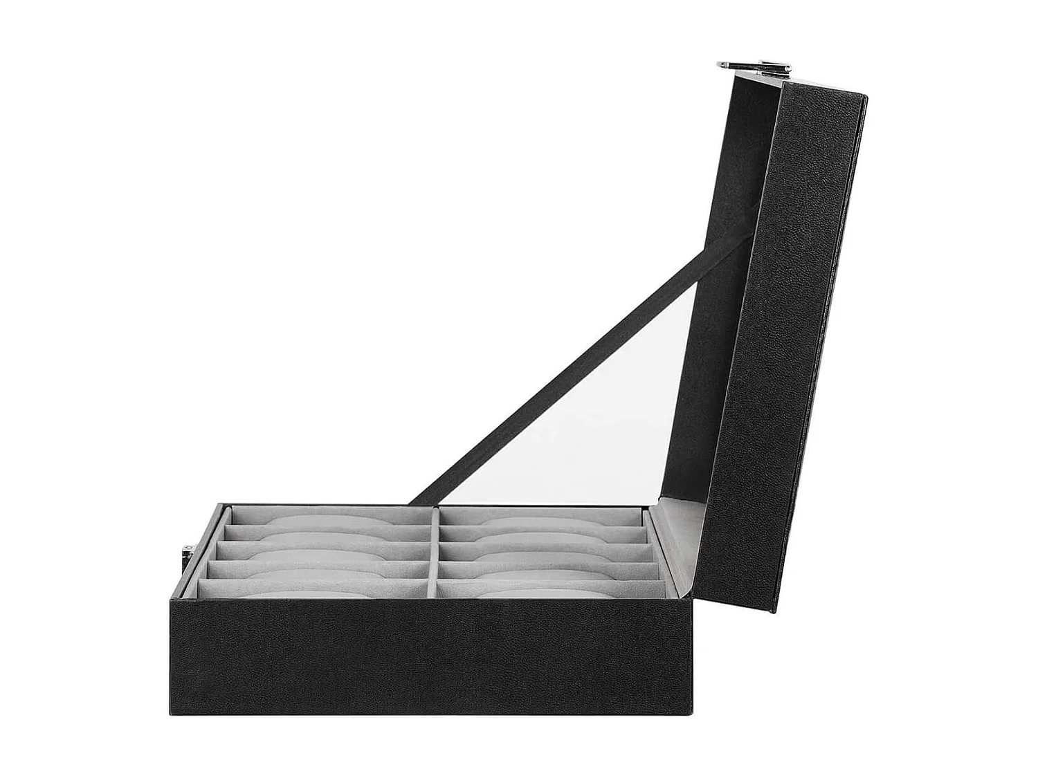 Uhrenbox für 10 Uhren mit Glasdeckel