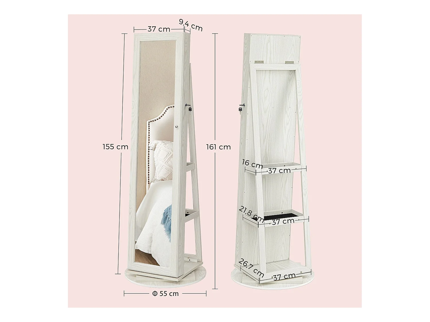 Schmuckschrank Dakar Shizuoka