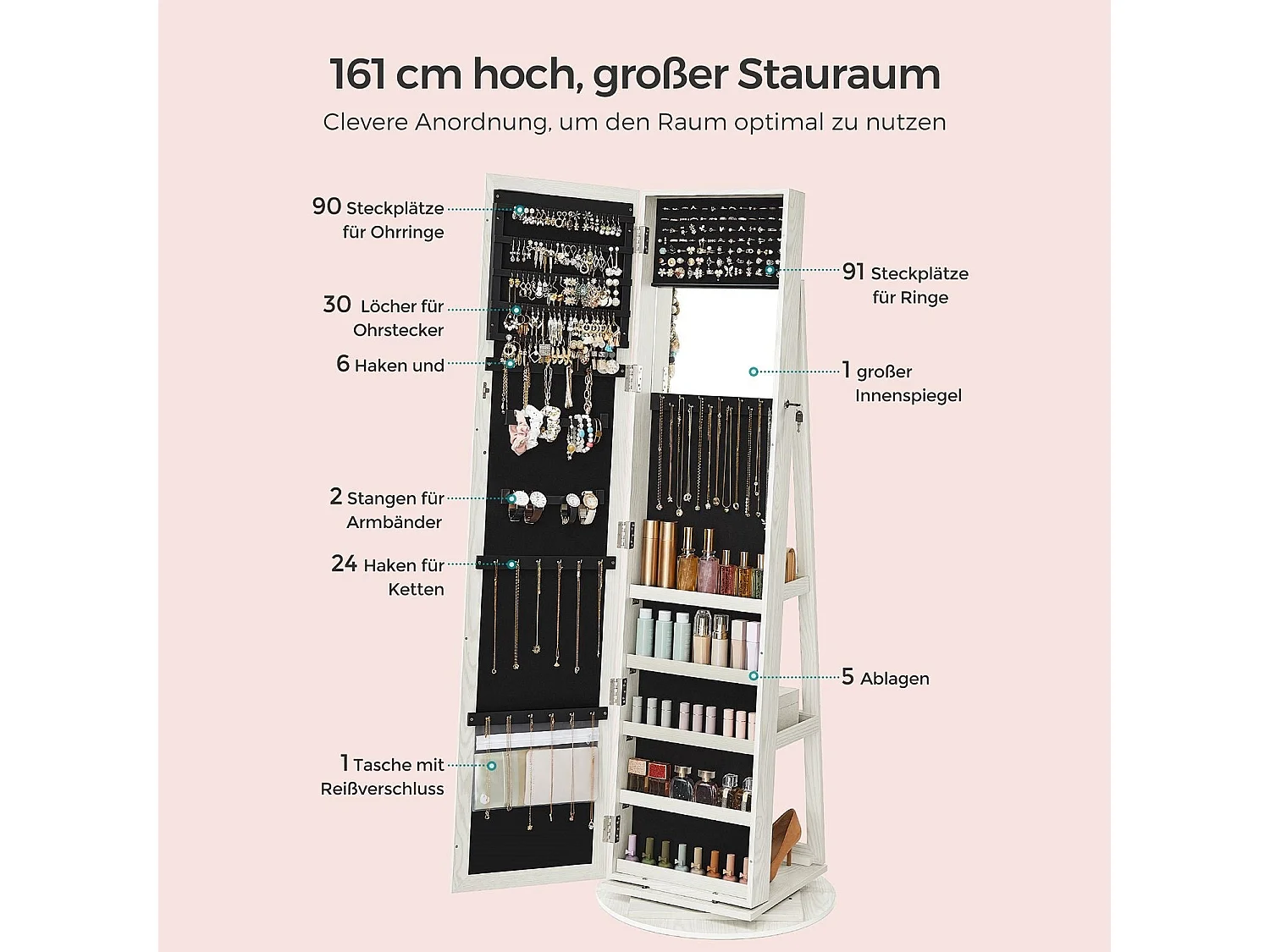 Schmuckschrank Dakar Shizuoka