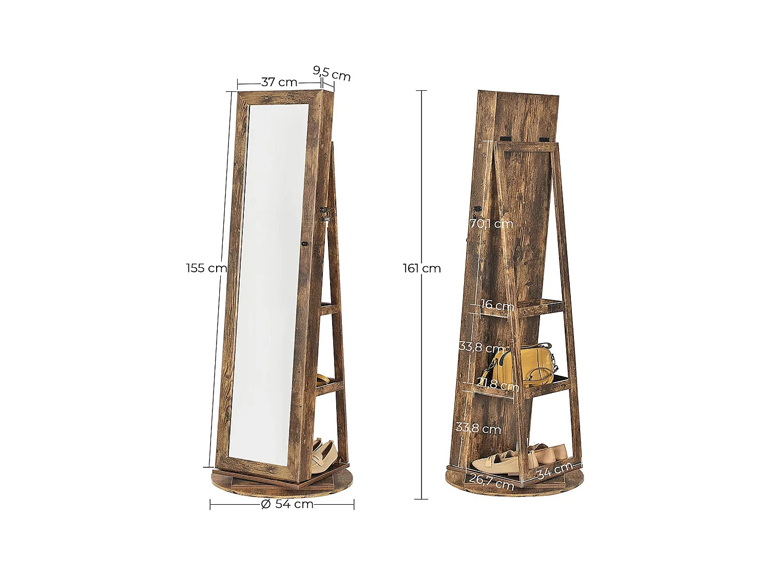 Schmuckschrank Ganzkörperspiegel