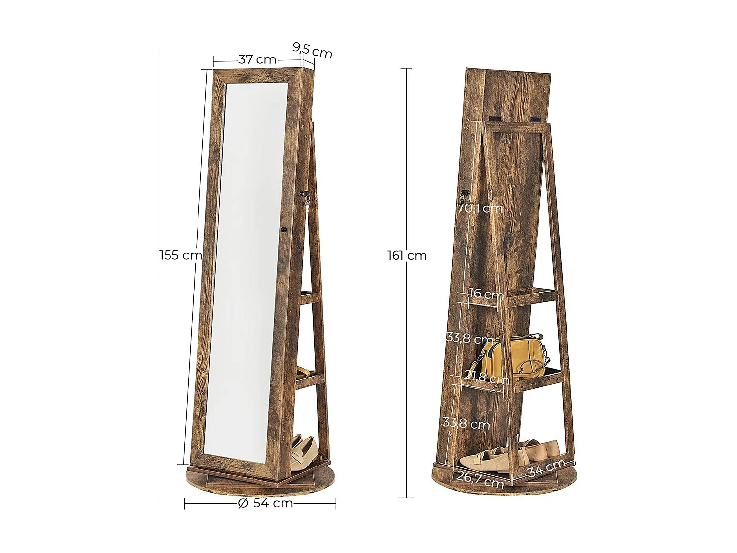 Schmuckschrank Ganzkörperspiegel