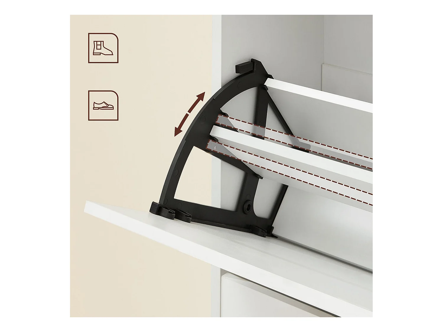 Schuhschrank Schuhaufbewahrung Fakaofo