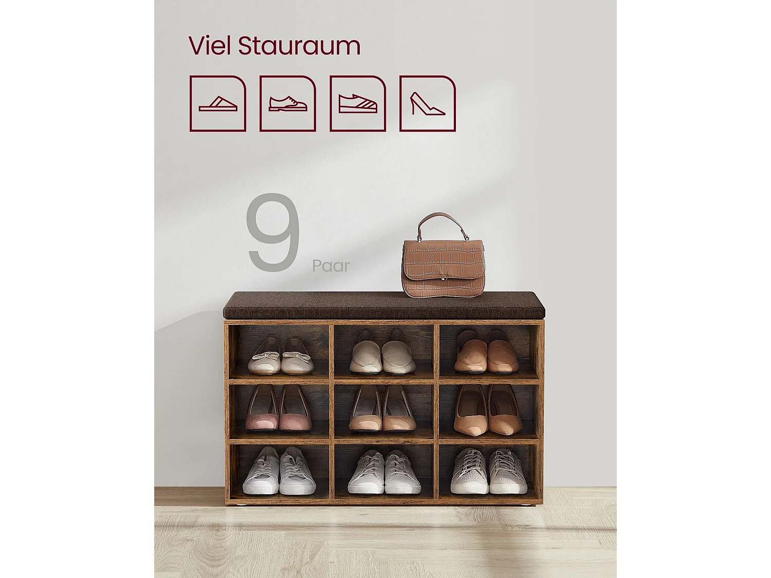 Schuhbank Walnut Park