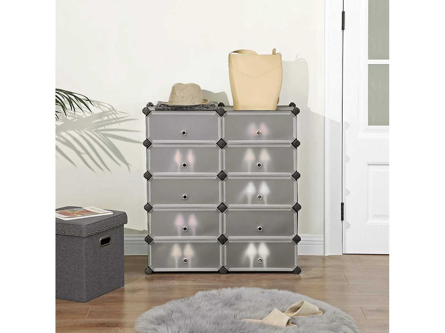 Étagère à chaussures avec compartiments Harare