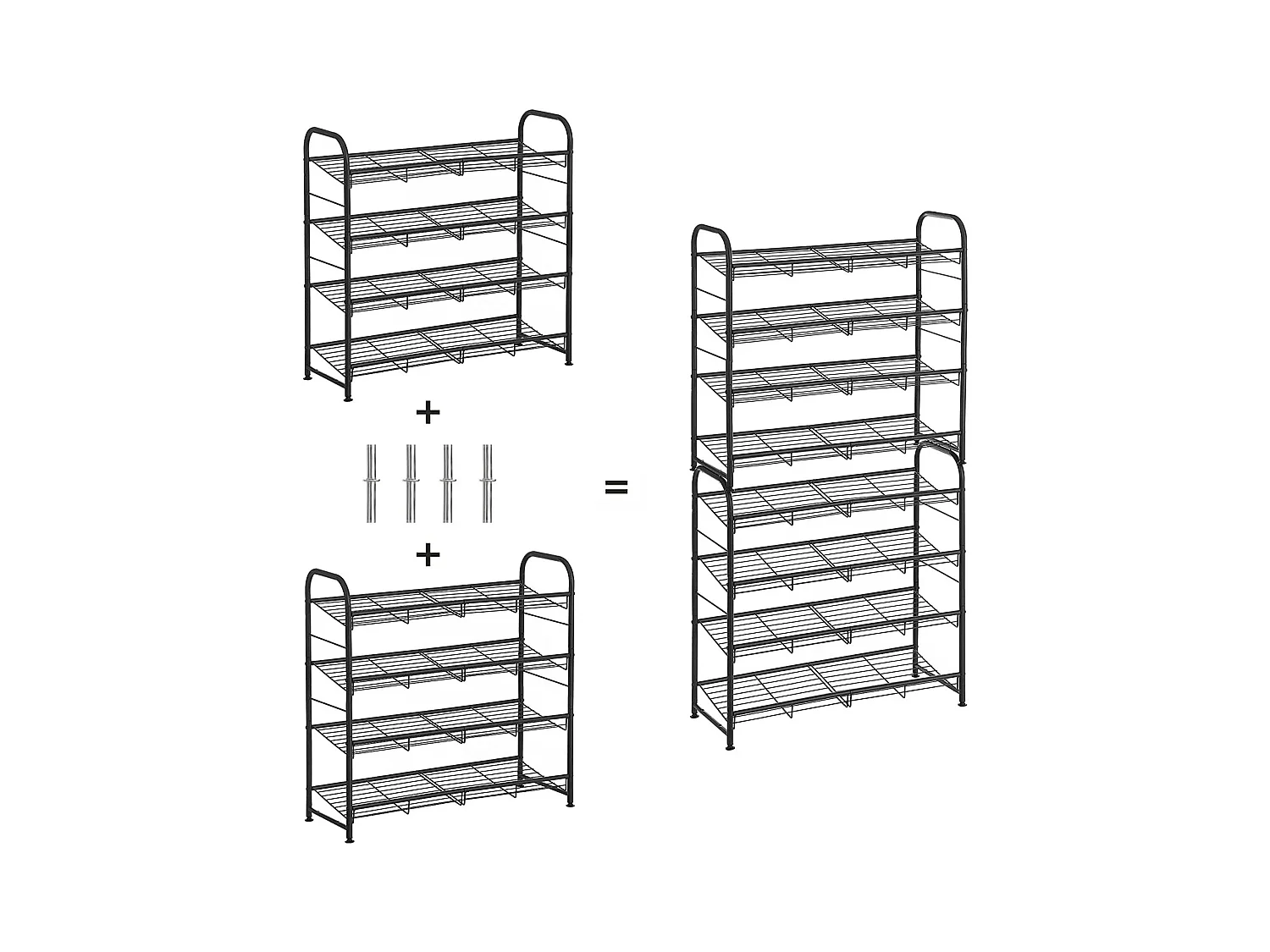 Scarpiera in metallo Jambi