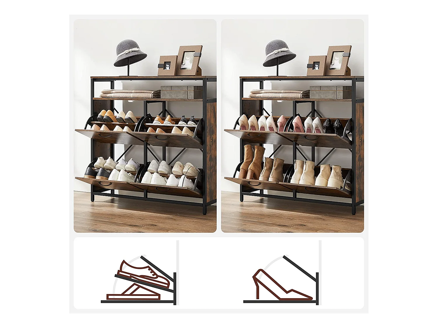 Schuhschrank Schuhkommode Albany