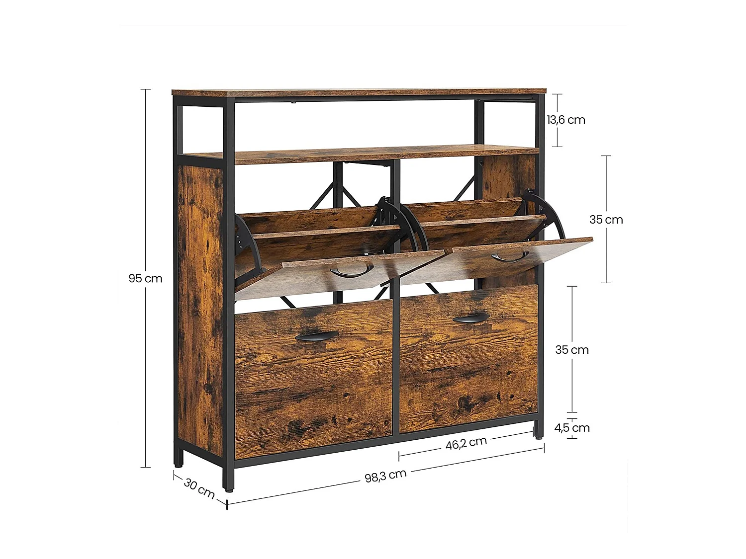 Schuhschrank Schuhkommode Albany