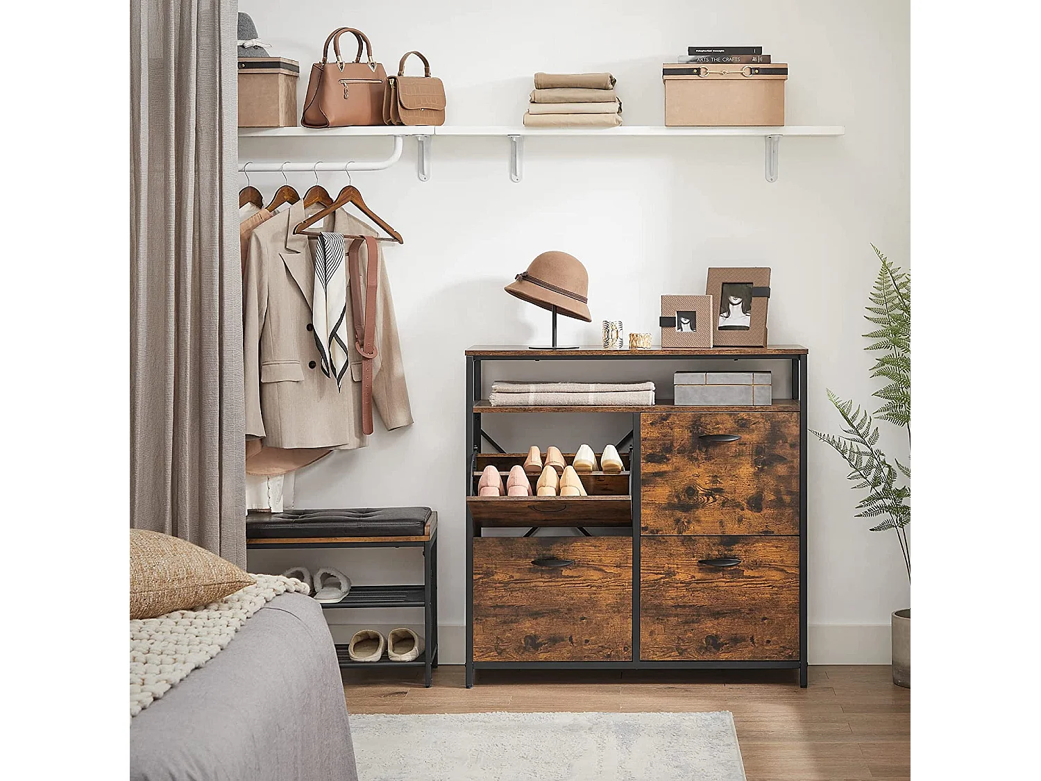 Schuhschrank Schuhkommode Albany