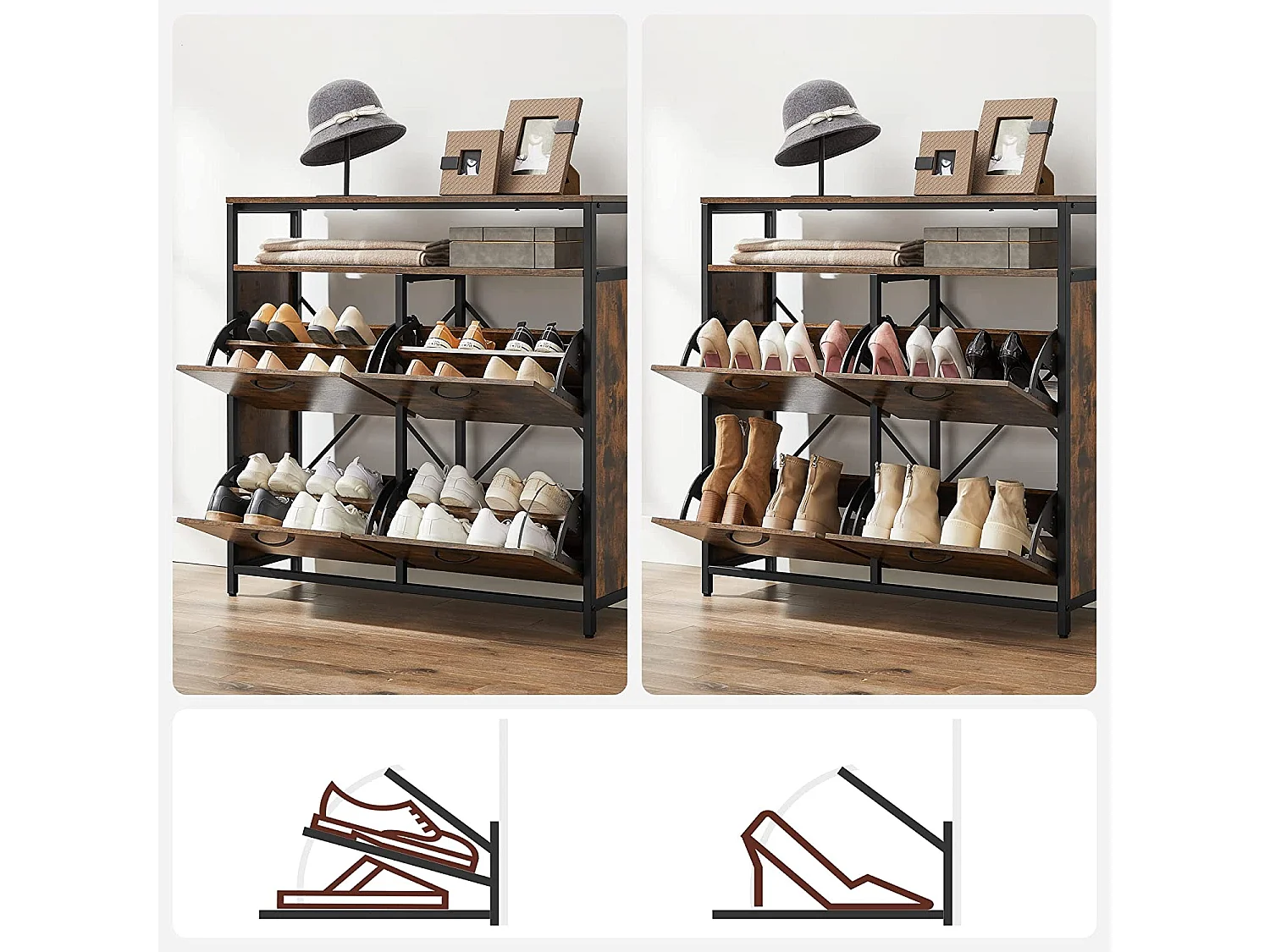 Schuhschrank Schuhkommode Albany