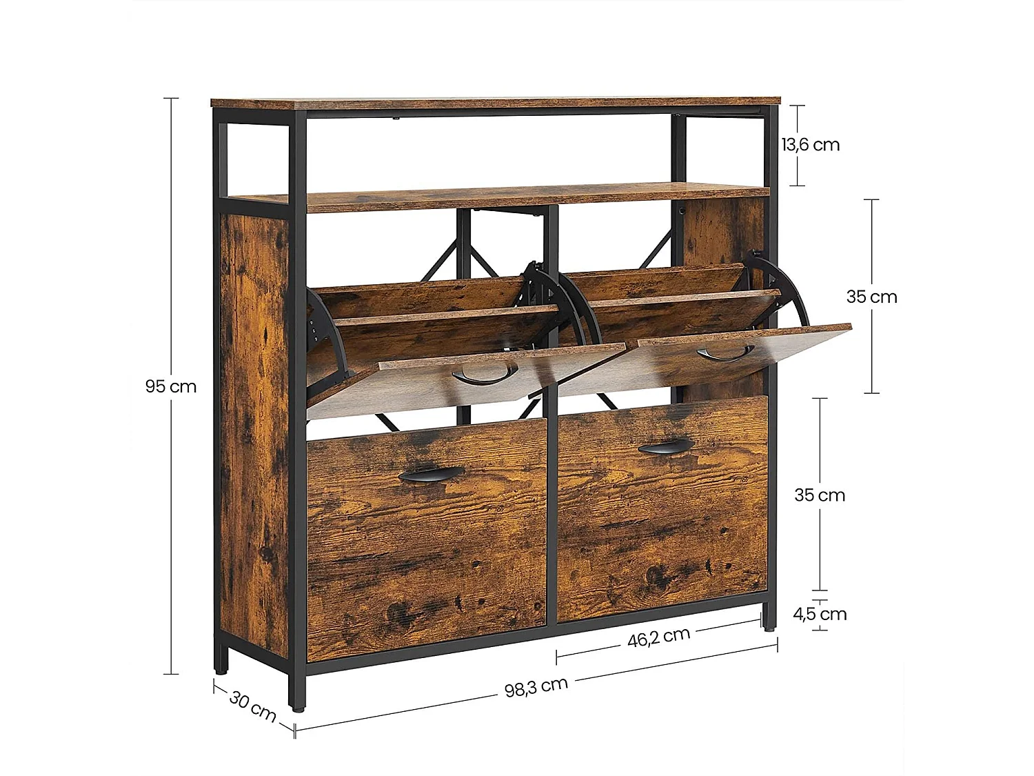 Schuhschrank Schuhkommode Albany