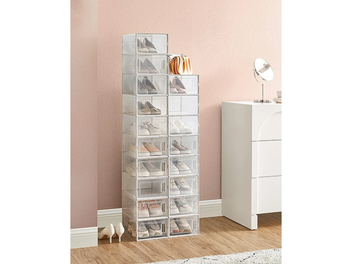 Set di 18 scatole per scarpe Dakar