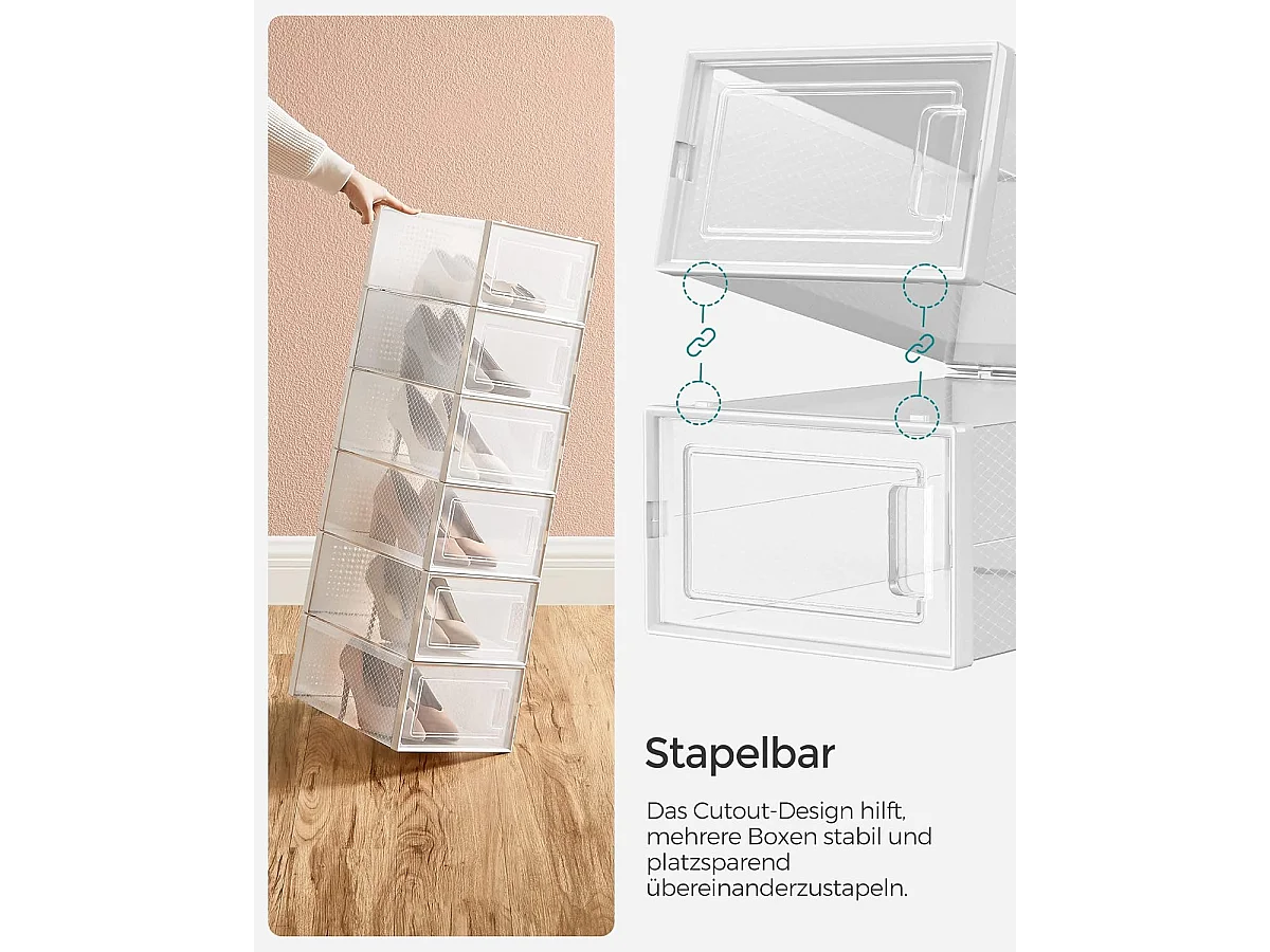 Set di 18 scatole per scarpe Dakar