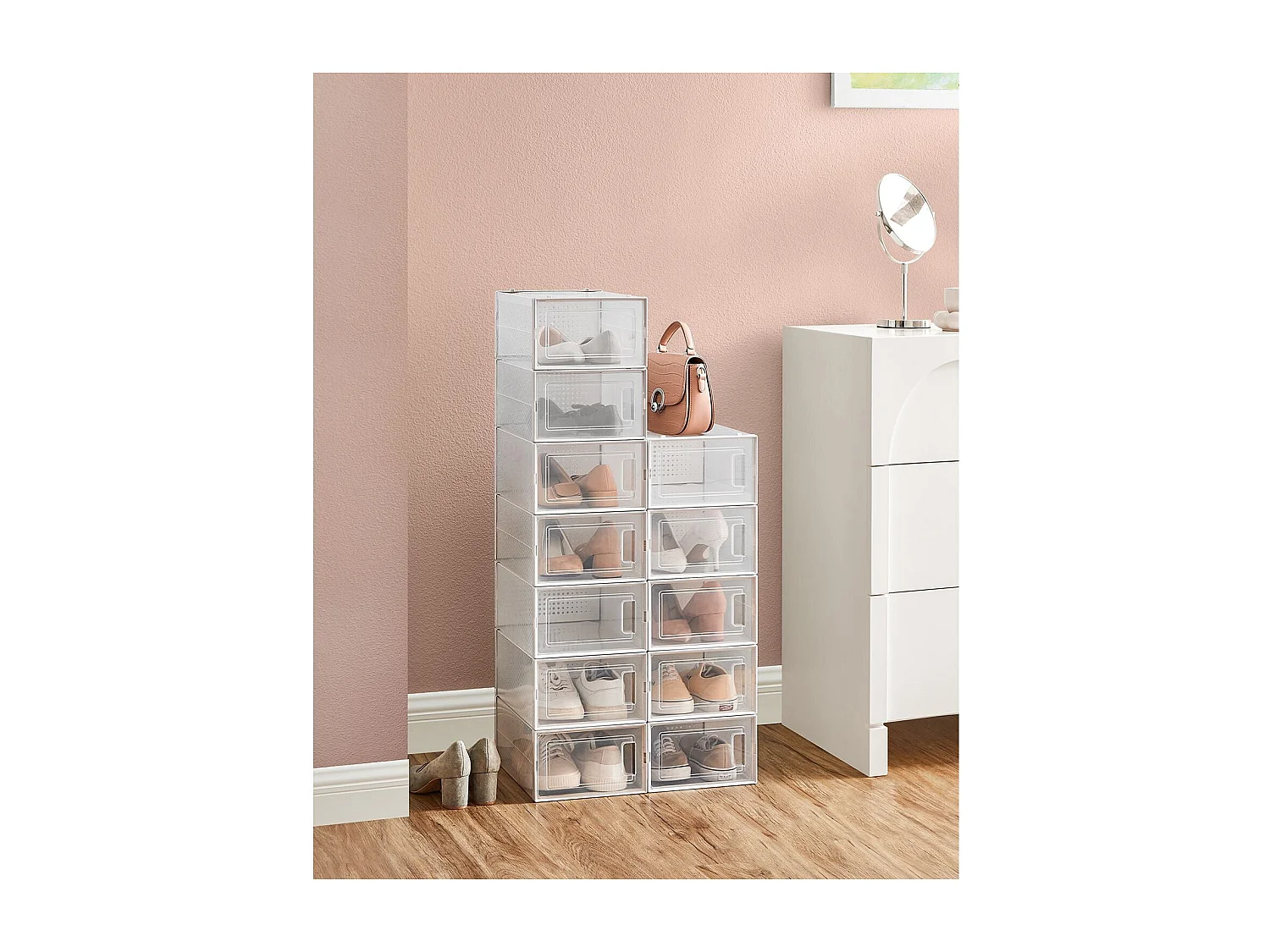 Scatole da scarpe New York, set da 12