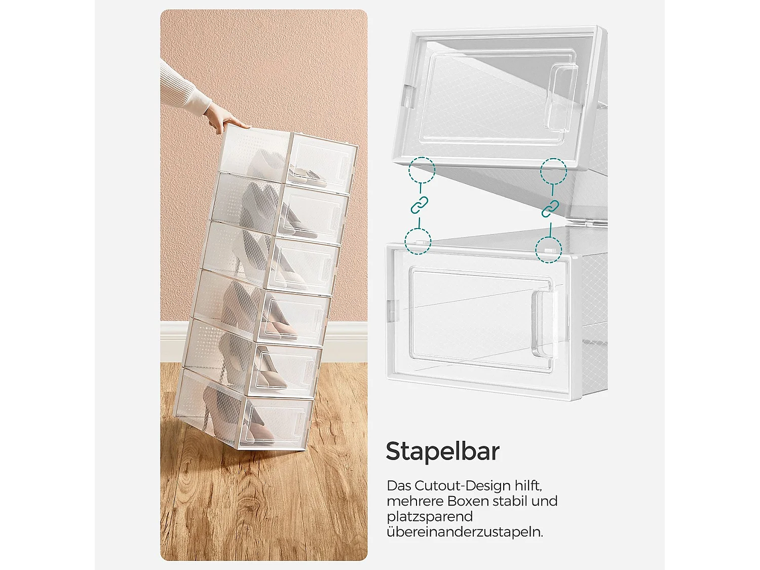 Scatole da scarpe New York, set da 12