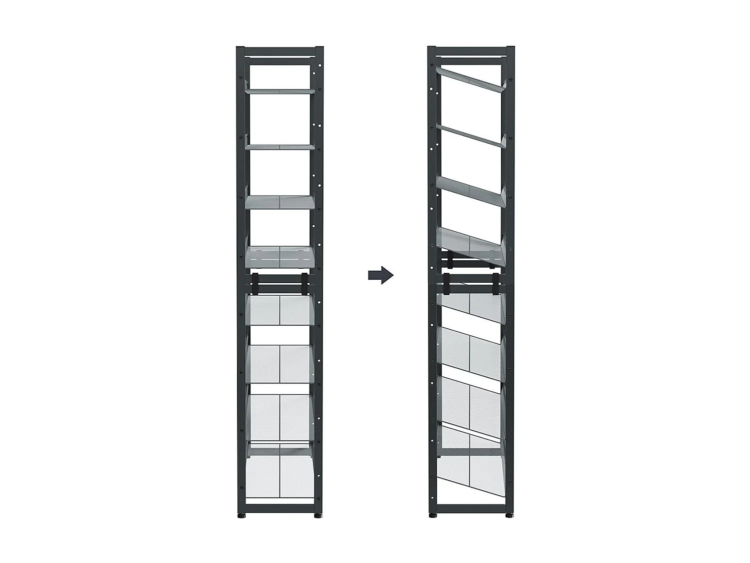 Lot de 2 étagères à chaussures Lilongwe