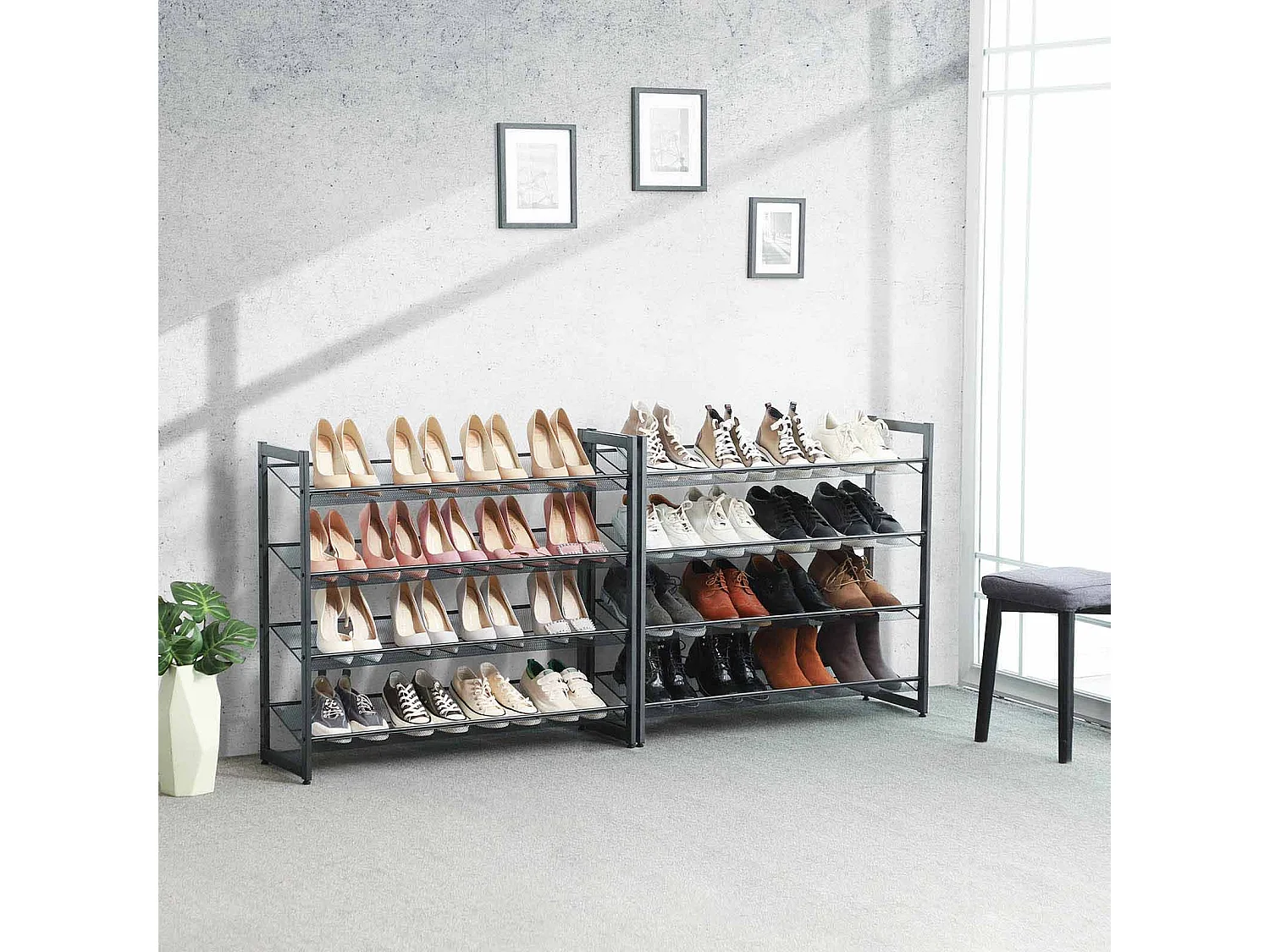 Lot de 2 étagères à chaussures Lilongwe