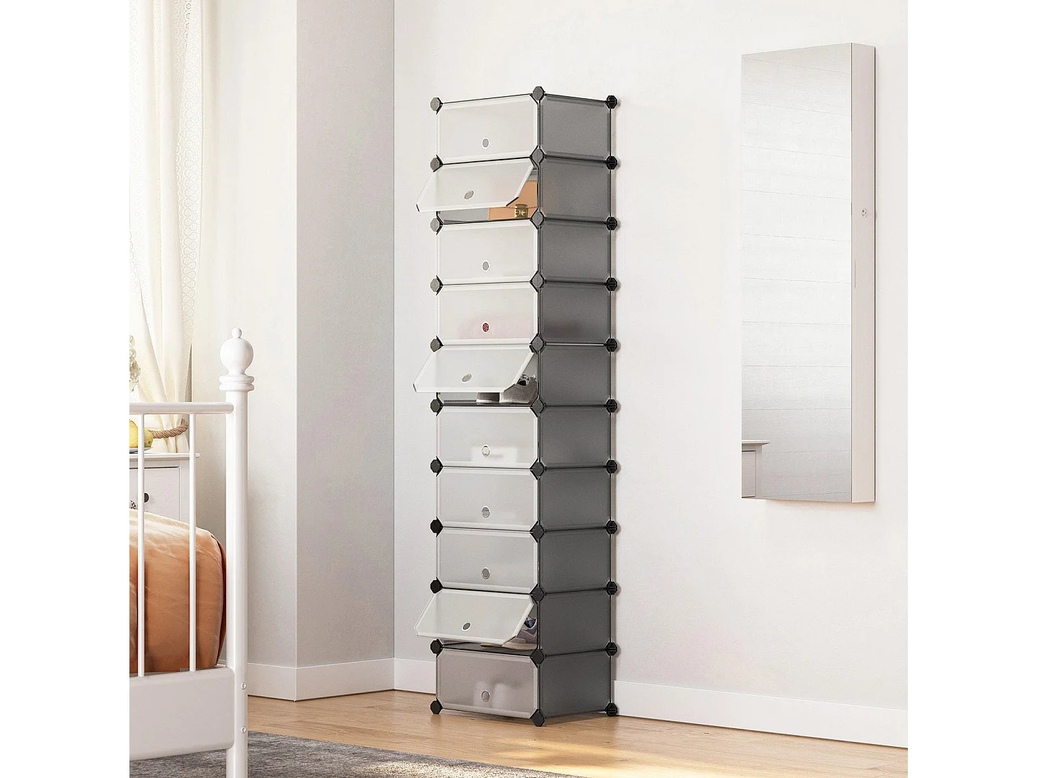 Schuhregal mit Fächern Lusaka