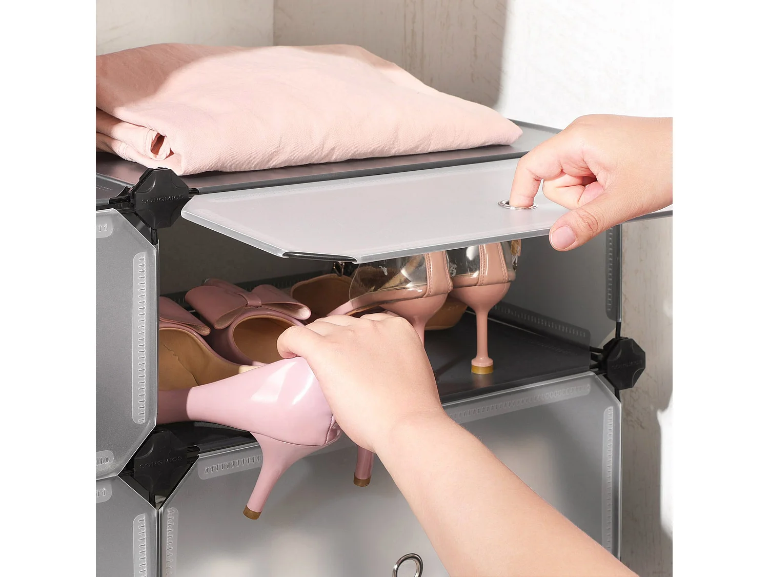 Schuhregal mit Fächern Lusaka