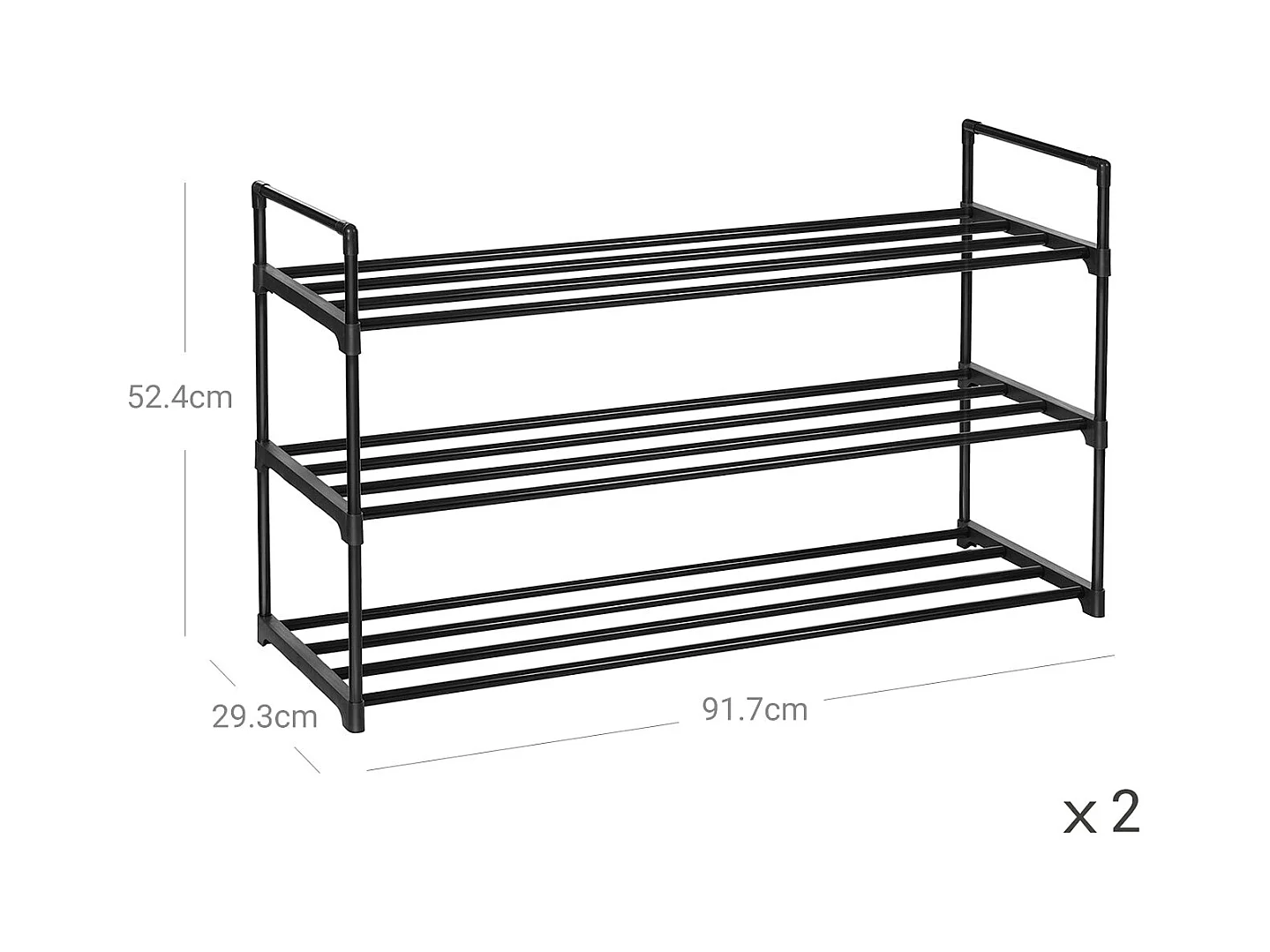 2er-Set Schuhregal Baghdad